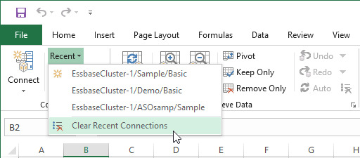Clear Recent Connections