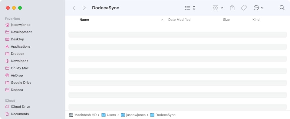 New Folder to Use for Staging